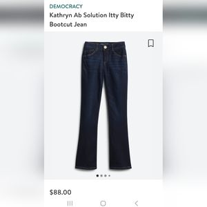 Democracy brand Ab Solution bootcut jeans size 10P